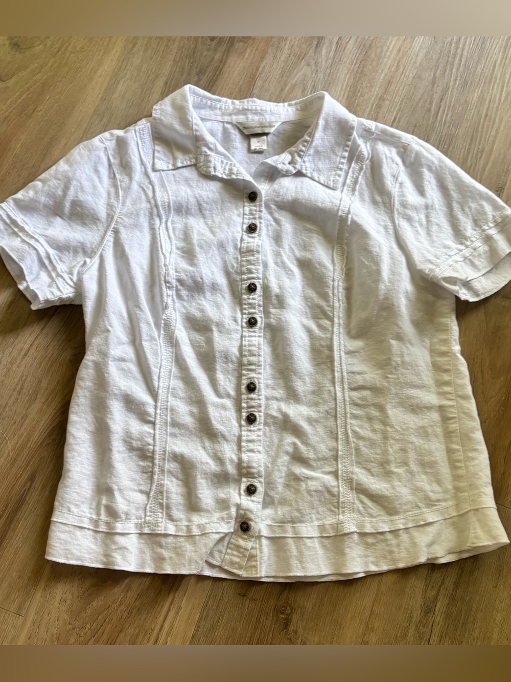 y2k white button up